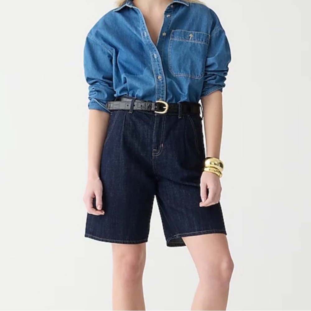 NWOT J. Crew Midlength Denim Shorts in Indigo Size 25 - Picture 11 of 11